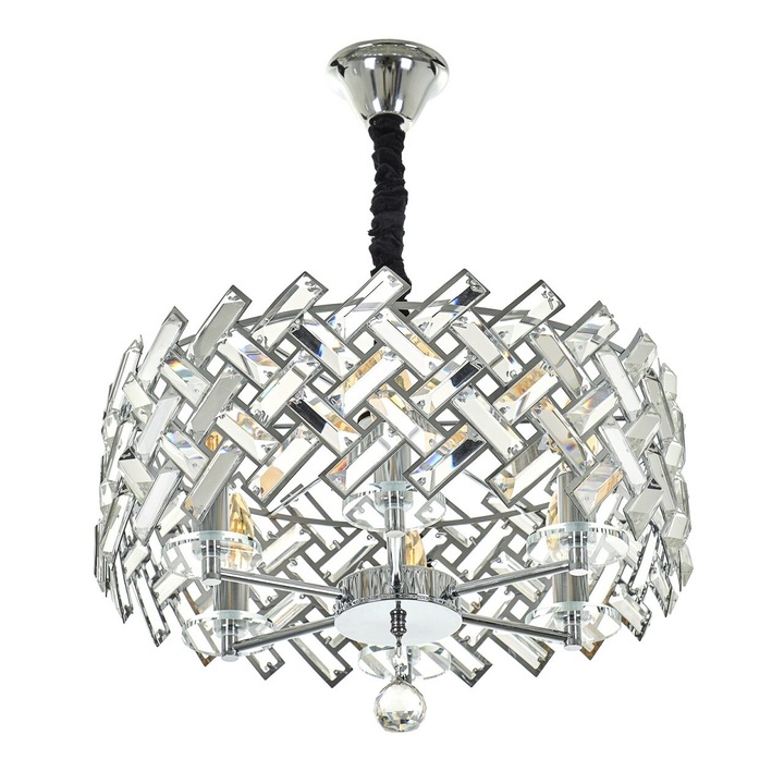 Candelabru TIFFANY, CROM, 6XE14, 2600/6 CH