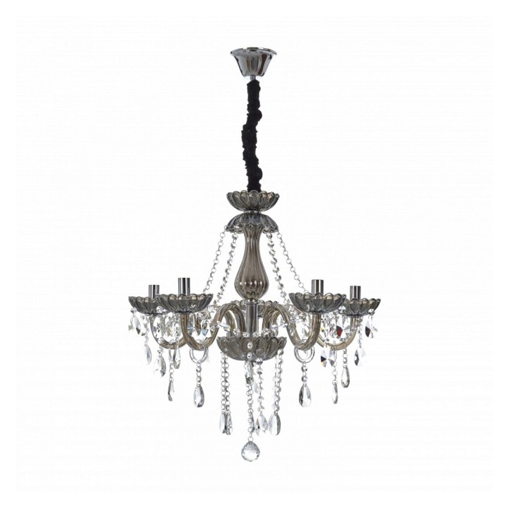 Candelabru FLORENCE, FUMURIU, 5XE14, EL 1796/5 SMK