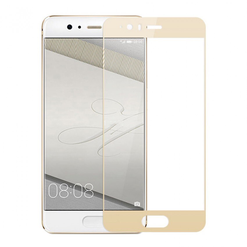 Folie de protectie Tellur, Tempered Glass Full Frame pentru Huawei P10, Gold
