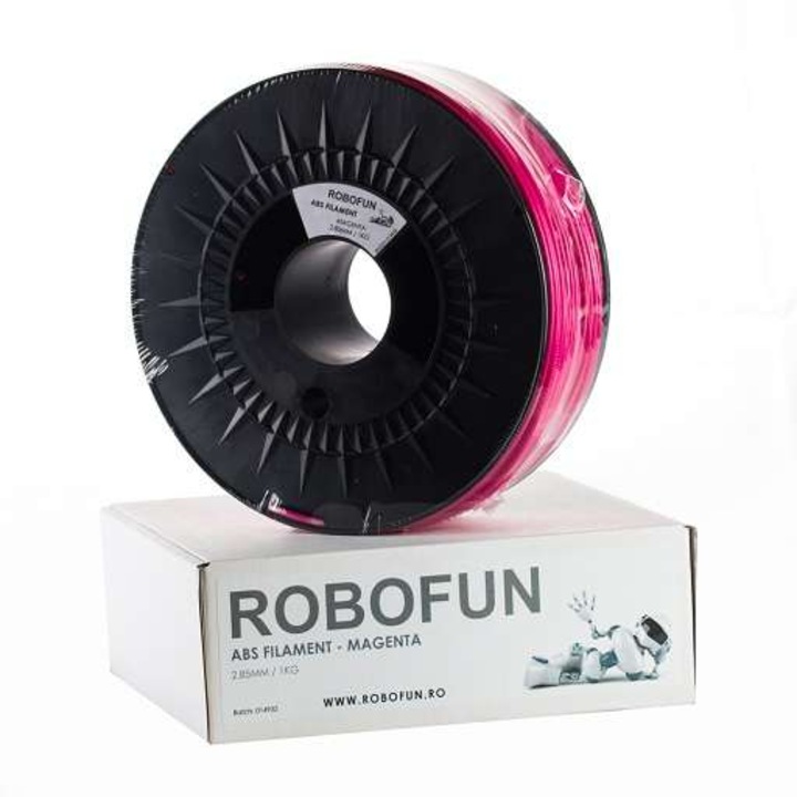 Първокласна нишка, Robofun, ABS, 1 кг, 3 мм, магента