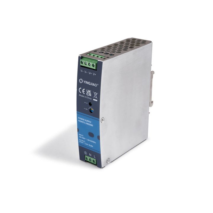 Захранване за DIN шина Yingjiao YSDN75 24V 75W 3.2A IP20