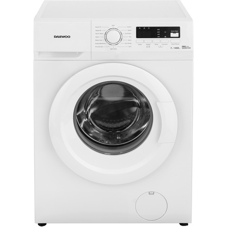 Masina de spalat rufe Slim Daewoo DWD-FV2021-4, 7 kg, 1400 RPM, Clasa A, Motor inverter, Steam Wash, Drum Clean, Alb