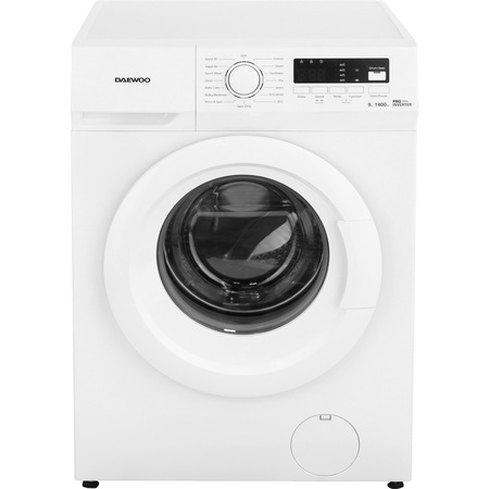 Masina de spalat rufe Slim Daewoo DWD-FV9021-4, 9 kg, 1400 RPM, Clasa A, Motor inverter, Steam Wash, Drum Clean, Alb