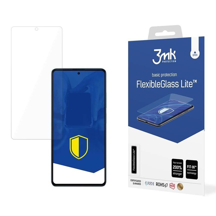 3mk biztonsági üvegfólia Xiaomi Redmi Note 12 Pro+ / Note 12 Pro, 6H, FlexibleGlass Lite sorozathoz