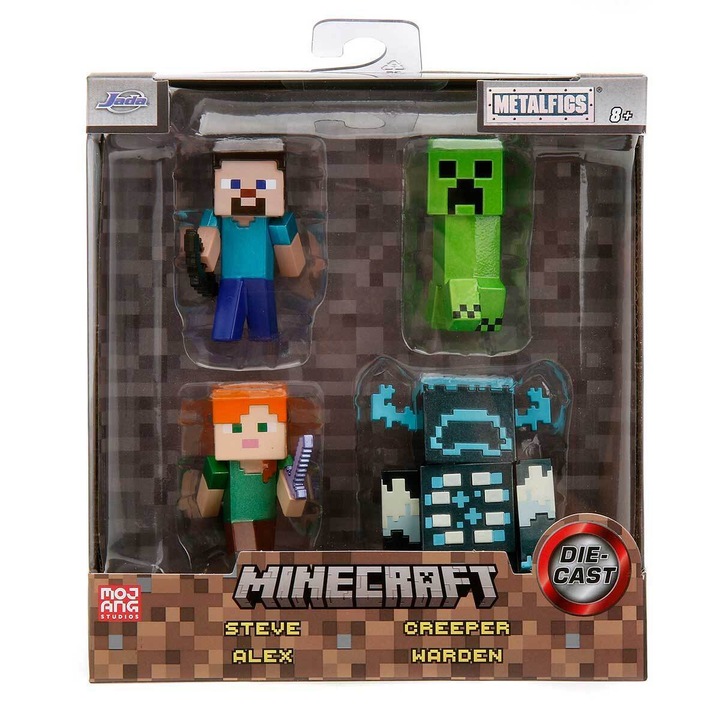 Комплект от 4 фигурки 6.5cm Minecraft - Jada