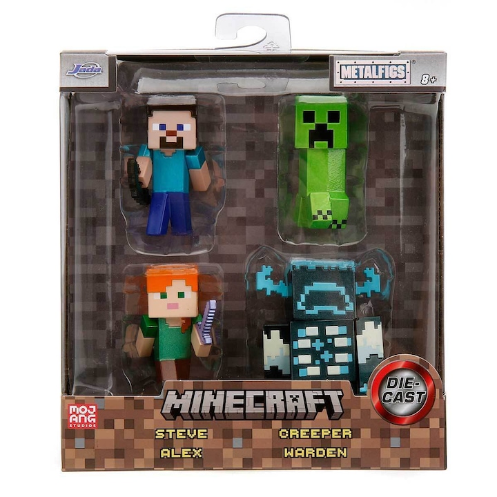 Комплект от 4 фигурки 6.5cm Minecraft - Jada
