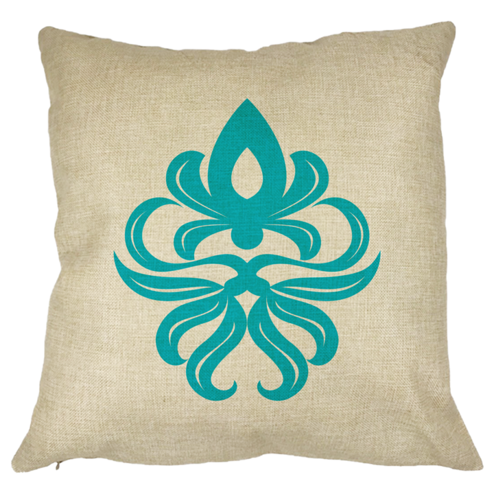 Absztrakt ART dekoratív párna, 40x40 cm, levehető huzat, fújtató