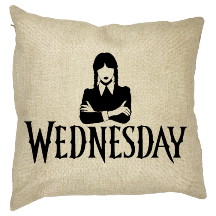 Szerda Addams Díszpárna 4,40x40 cm, Levehető huzat, Fújtató