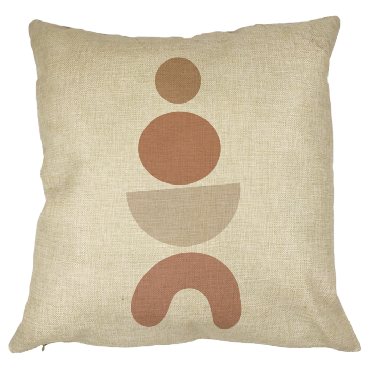 Kreatív absztrakt mintás dekorpárna 6,40x40 cm, levehető huzat, fújtató