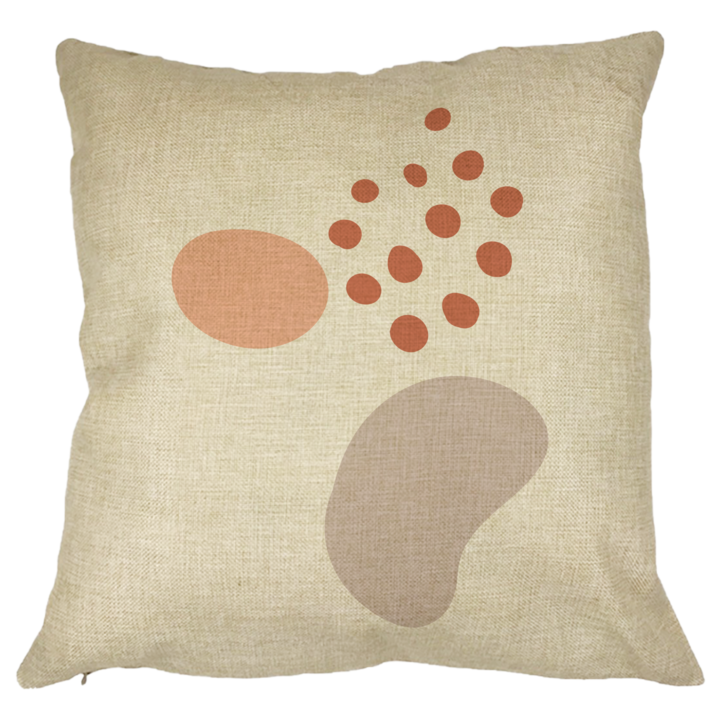 Absztrakt dekoratív párna 4,40x40 cm, levehető huzat, fújtató