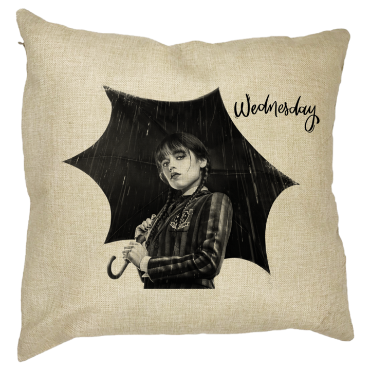 Szerda Addams Díszpárna 3,40x40 cm, Levehető huzat, Fújtató
