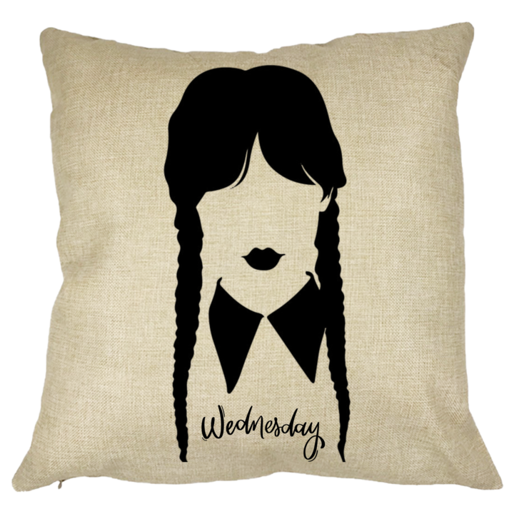 Szerda Addams Díszpárna 2,40x40 cm, Levehető huzat, Fújtató