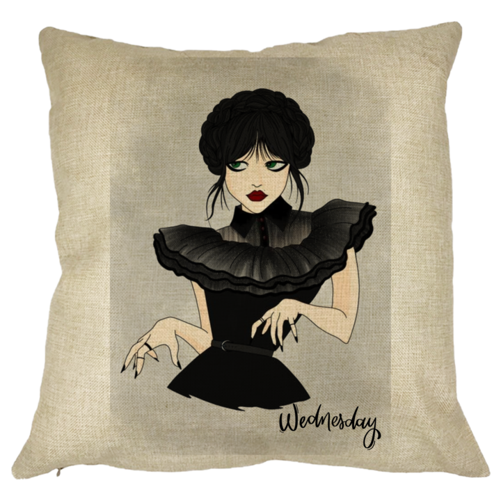 Szerda Addams Dancing Hands dekoratív párna 3,40x40 cm, Levehető huzat, Fújtató