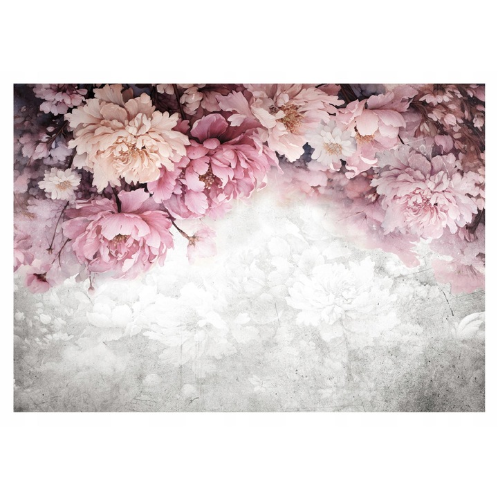 Тапет Големи божури Цветя 254x184 см, Тапет от нетъкан текстил, Декоративен, Стена, Всекидневна