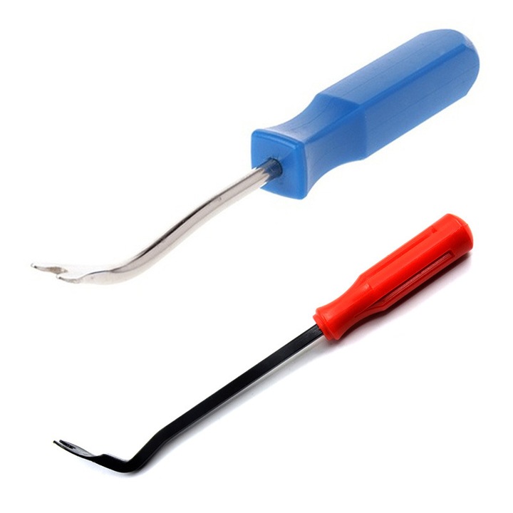 Set Dispozitiv Scos Capse din Tapiterie, Sunmostar, Otel, Rosu/Albastru