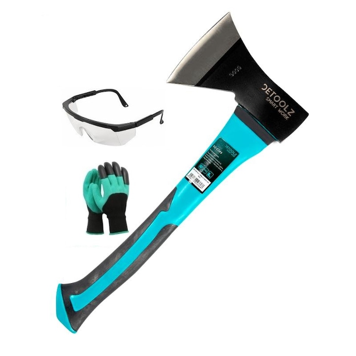 Szálfarkú fejsze, DTZ, 30cm, 600g, acél penge