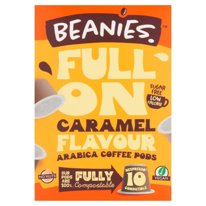 Beanies pods Caramel - karamellás ízesített kávékapszula 10db 50g