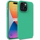 Husa telefon GoGreen, Cellect, Compatibila cu iPhone 15 Pro, Turcoaz