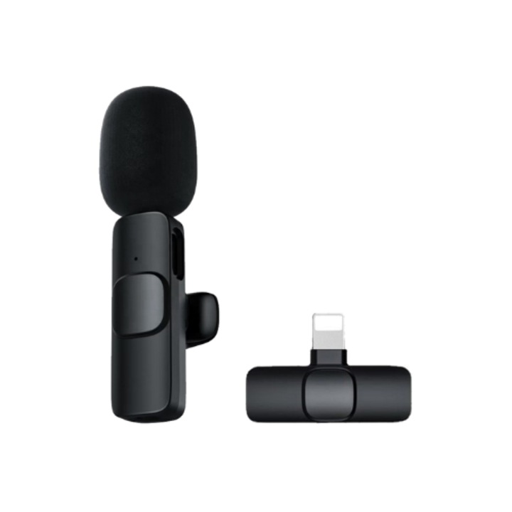 Microfon fara fir K8 tip lavaliera, conector Lightning