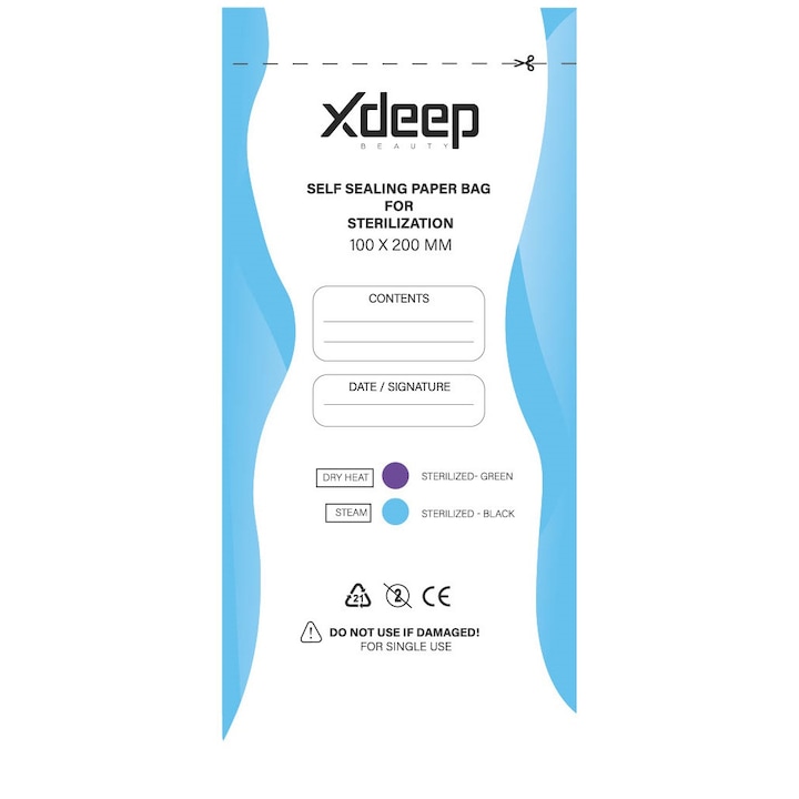 Pungi Sterilizare Pupinel sau Autoclav 100x200 mm