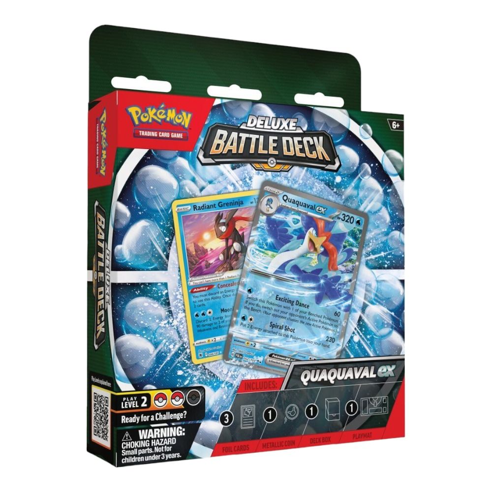 Set cartonase Pokemon TCG: Meowscarada ex/Quaquaval ex Deluxe