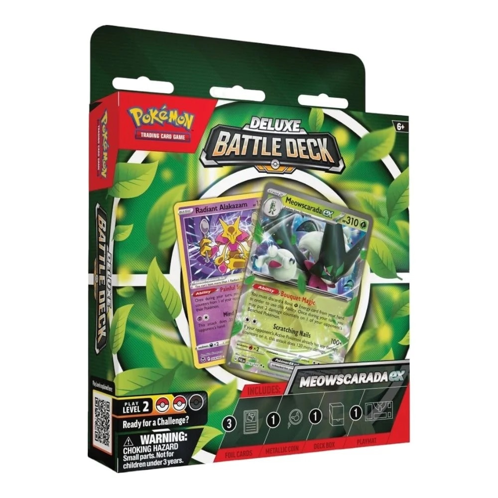 Set cartonase Pokemon TCG: Meowscarada ex/Quaquaval ex Deluxe