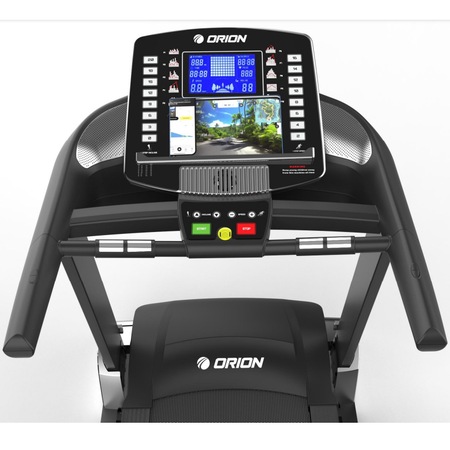 Banda de alergat electrica Orion Run M900, motor 3 CP, viteza 1-22 km/h, Bluetooth+App, inclinare automata, greutate maxima suportata 150 kg
