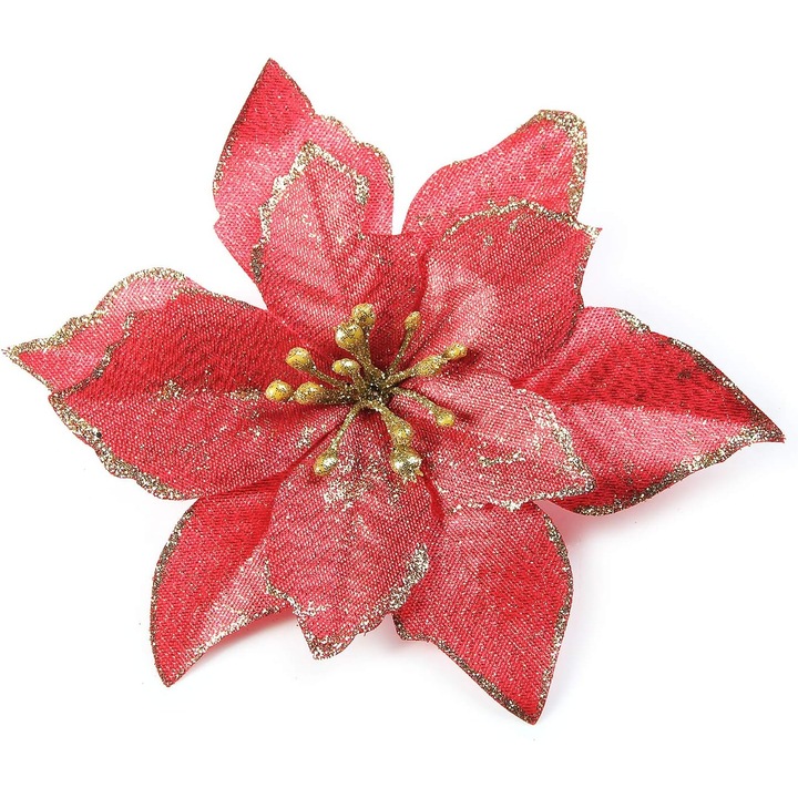 Set ornamente pentru brad, Rosu, 12 bucati