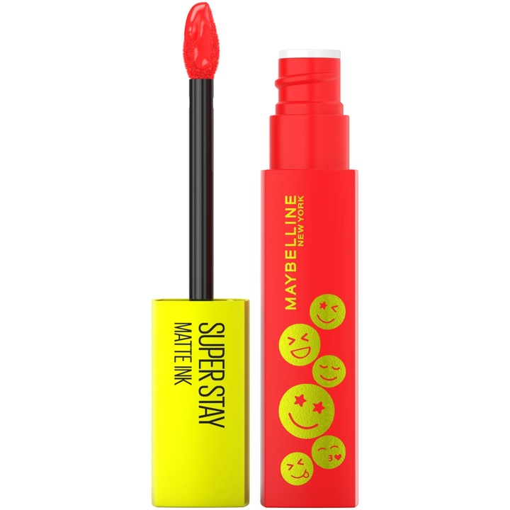 Maybelline New York Superstay Matte Ink Moodmakers folyékony ajakrúzs, 445 Energizer, 5 ml