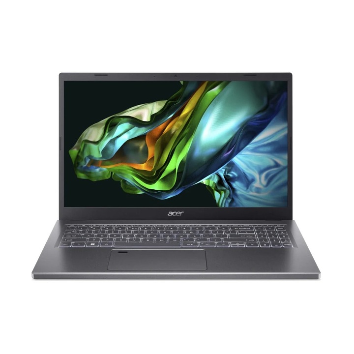 Laptop, Acer, Aspire 5, A515-58M-37ZH, 15.6", Intel Core i3-1315U, Intel UHD Graphics, 8GB LPDDR5, Gri