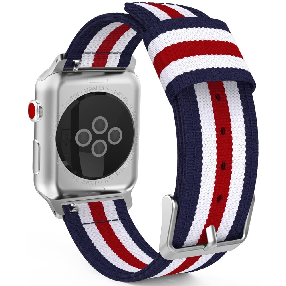 Curea smartwatch JeiibrZui Nylon Compatibila cu Apple iWatch