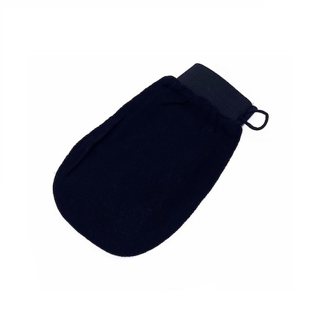 Manusa exfolianta pentru corp Ventoo®, pentru indepartarea celulelor moarte ale pielii, curatare si masaj, din matase cocoon, negru