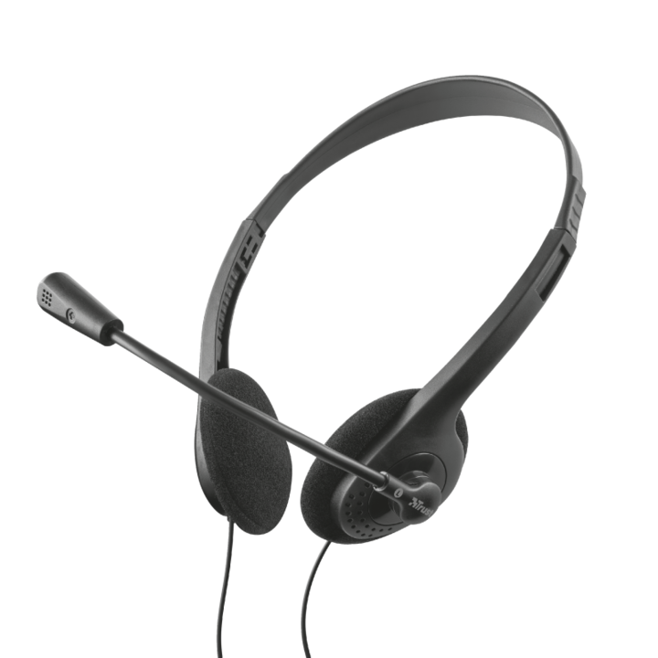 Комплект клавиатура, безжична мишка, слушалки и подложка за мишка, TRUST, черен