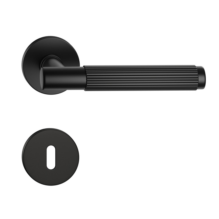 Maner usa TIME LINE negru mat cu rozeta cheie