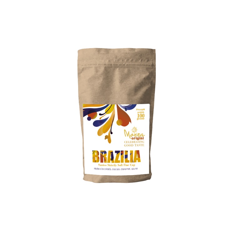 Cafea boabe Morra Origini Brasilia Santos Strictly Soft Fine Cup, 100 g