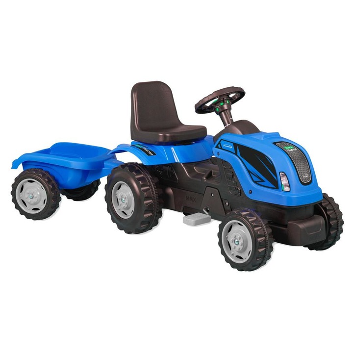 Tractor cu remorca Mmx Enhos Toys, albastru