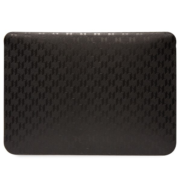 Husa pentru laptop, KARL LAGERFELD, Piele, Negru, 14"