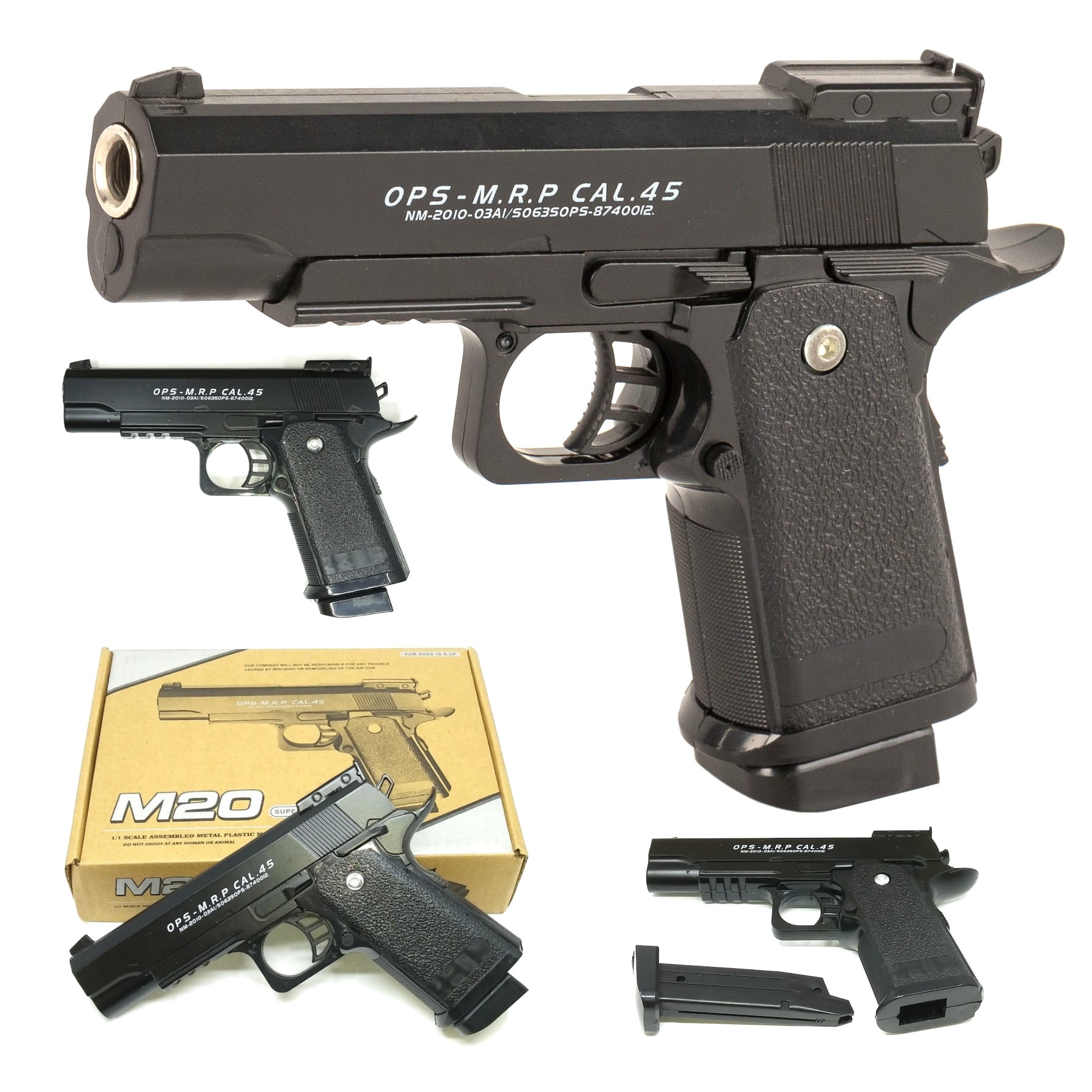 Pistola Metálica M20 De Balines Plásticos 6.mm