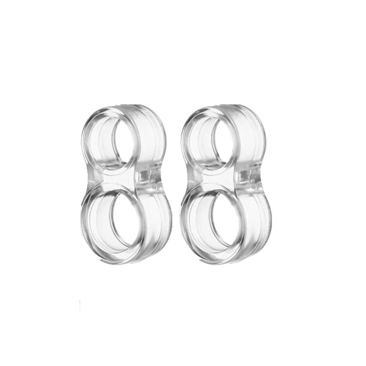 Set 2 opritoare usa, pentru maner, General store, mobil, silicon, transparent