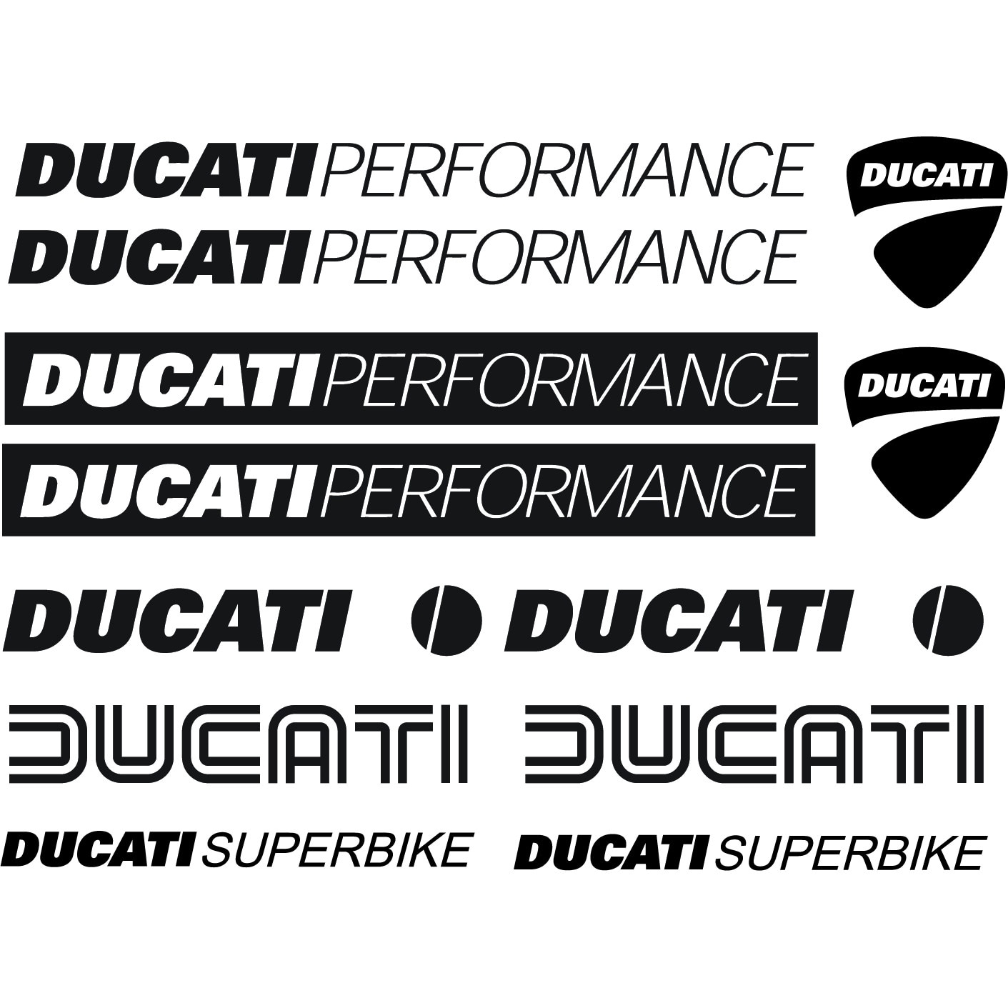 Set Stickere Moto Ducati Performance Negru Emag Ro