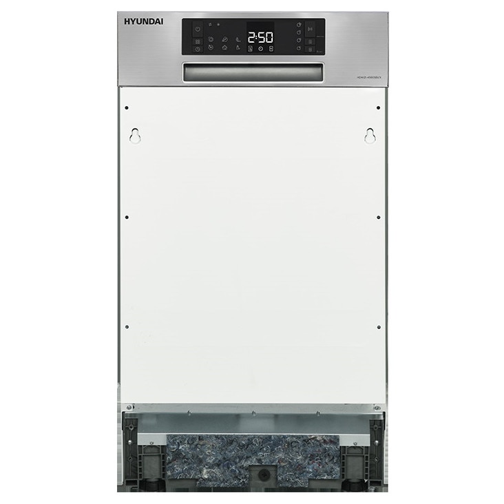 Masina de spalat vase semi incorporata HDW21-4560SBI/X, 45cm, Clasa E, Hyundai