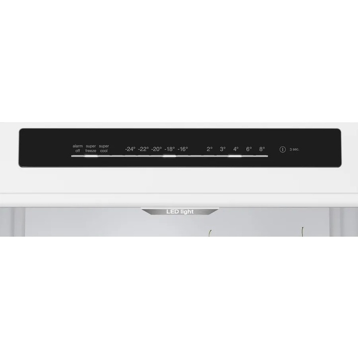 Frigider combinat Bosch KGN392LAF Serie 4, M: 203, 363l, NoFrost, MultiAirFlow, TouchControl, Clasa energetica A, Inox