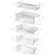 Combina frigorifica incorporabila Bosch KBN96ADD0, 382 l, Total NoFrost, VitaFresh, Functie Super racire, Control electronic, Home Connect, Raft sticle, Clasa D, H 193 cm