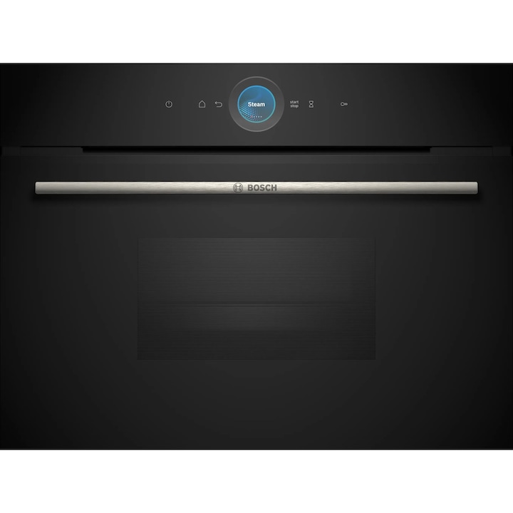 Фурна за вграждане Bosch Seria 8 CDG714XB1, 38 л, Touch control, Functie Full steam, Oven Assistant, Home Connect, Soft close,Черен