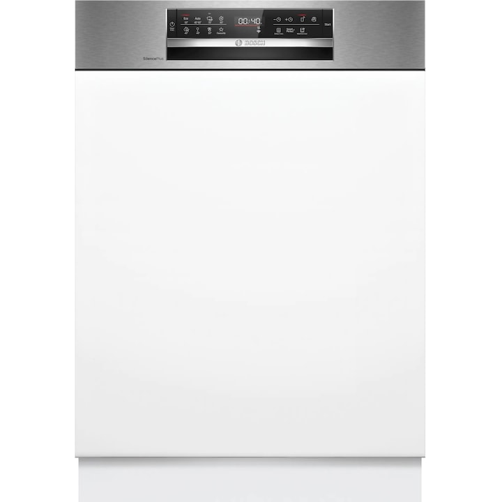 Bosch SMI6ECS00E Serie 6 Integrálható mosogatógép, 14 teríték, 59.8 cm, EfficientDry, MaxFlex, AquaSensor, B energiaosztály, Fehér