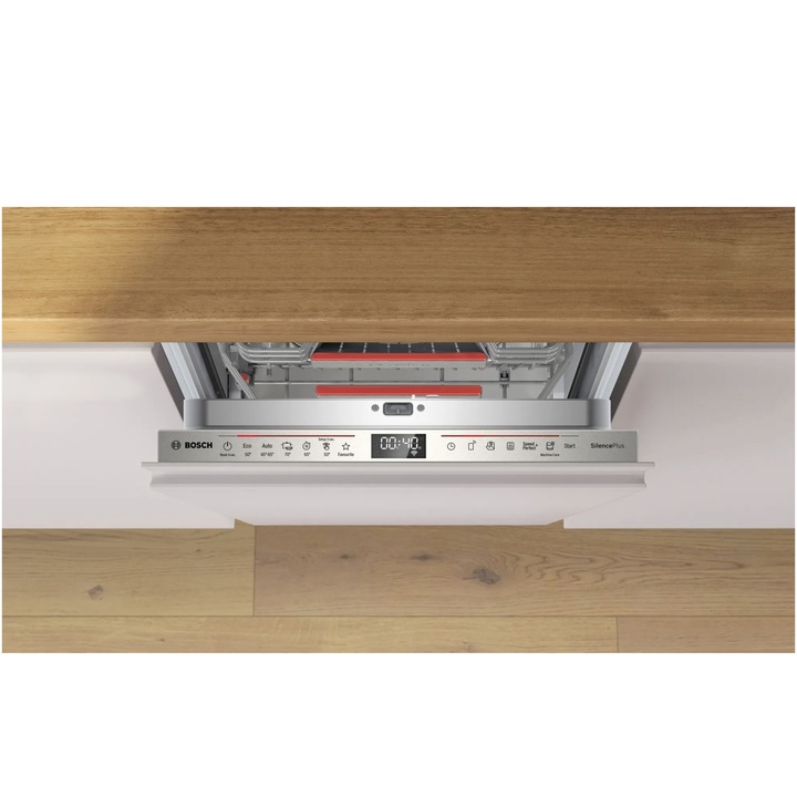 Masina de spalat vase incorporabila Bosch SPV6EMX05E, 10 seturi, 6 programe, Clasa C, Home Connect, 45 cm