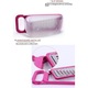 Razatoare manuala multifunctionala pentru legume, fructe, branza, set de 4 lame, recipient cu capac, transparent