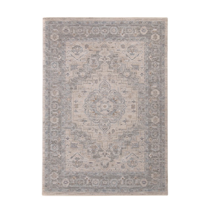 Covor, Royal Carpet, 100% poliester, Tabriz 647,160x230, gri, bej