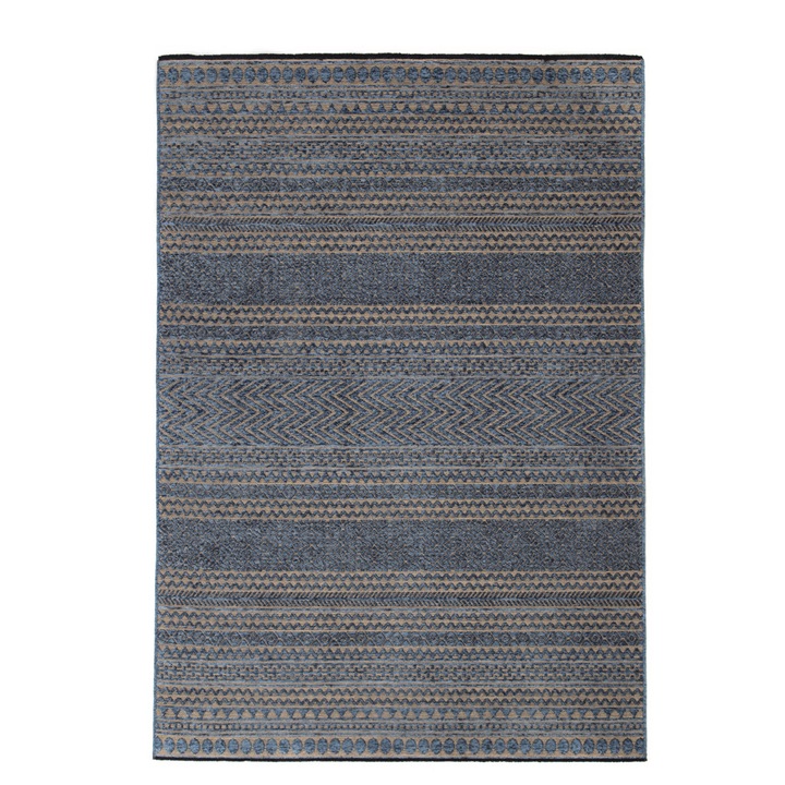 Covor, Royal Carpet, 100% bumbac, Gloria 34 blue, 160x230, albastru