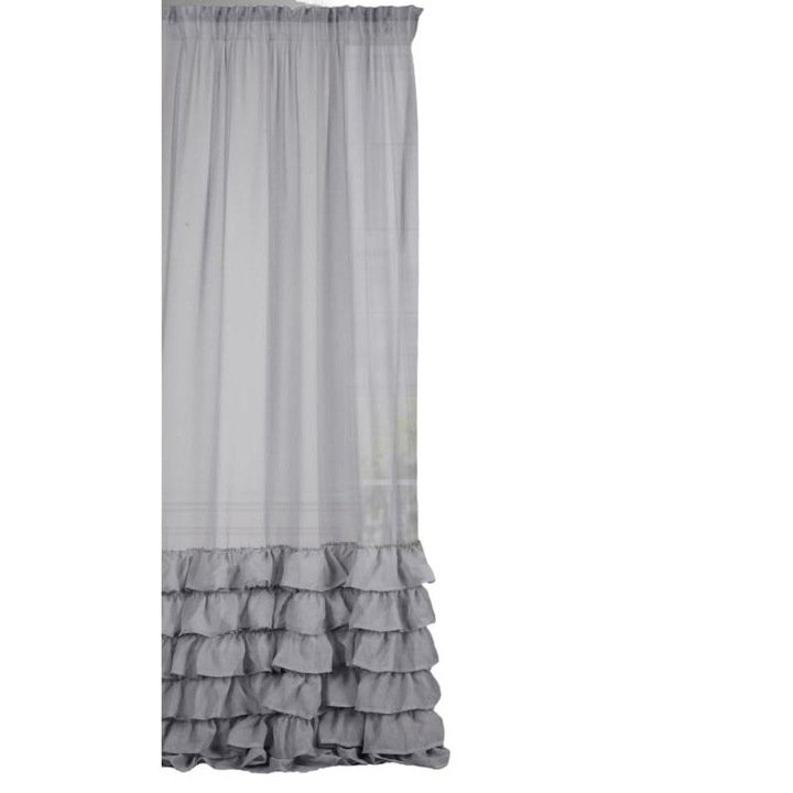 Eurofirany függöny, poliészter, 140x250 cm, szürke